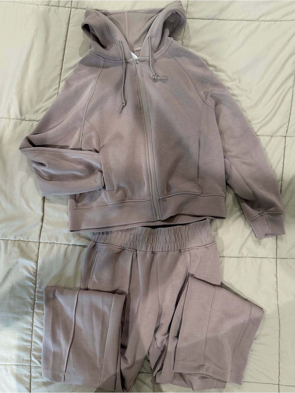RBX Taupe Zip Hoodie & Joggers Set
